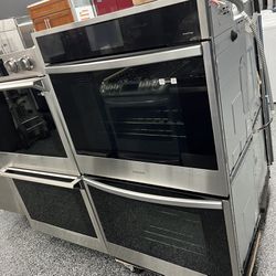 Samsung 30” Double Wall Oven Electric Air Fry Stainless Steel 