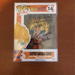 Super Saiyan Goku Funko Pop! - Autographed By Sean Schemmel 