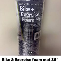 Bike & Exercise foam mat 36”by 78” anti fatigue mat 