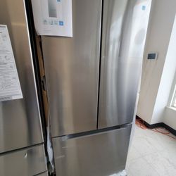 Stainless Steel French Door Refrigerator New Scratch And Dent With 6months Warranty 
