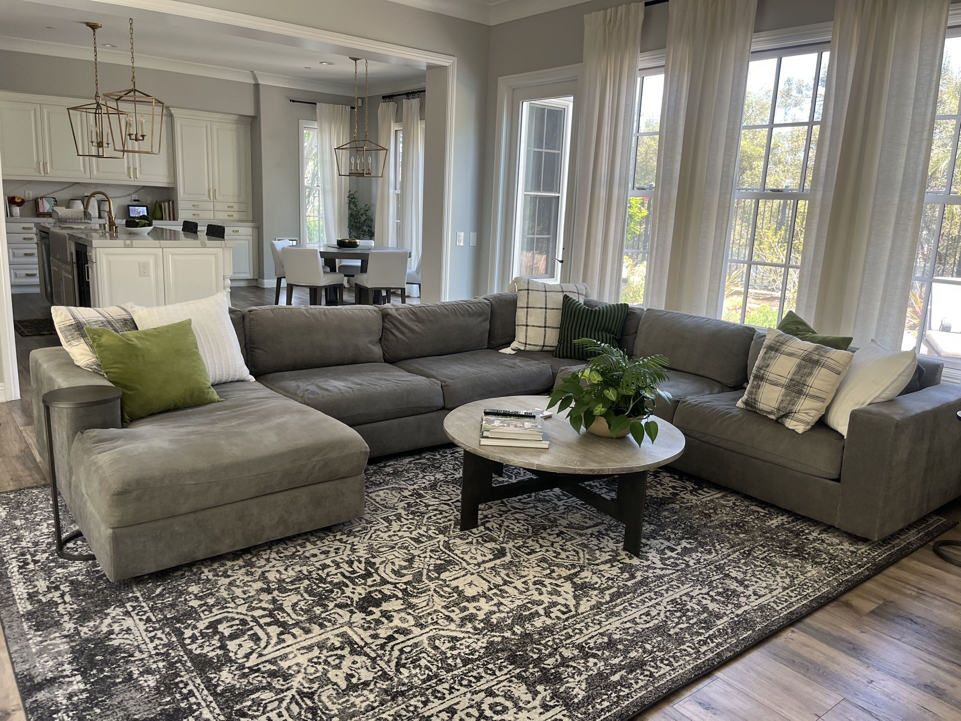 SOLD - West Elm Urban 4-piece Chaise Sectional