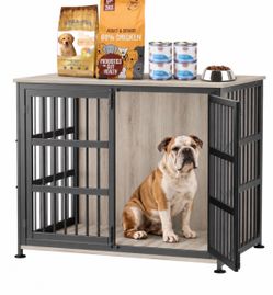 26 inch Dog Crate Furniture Large Breed Dog Crate Dog Kennels for Inside Wooden Dog Crates End Table Heavy Duty Indoor Combination Cage
