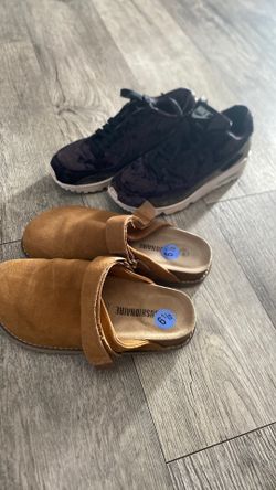 Nike shoes and close toed sandals 