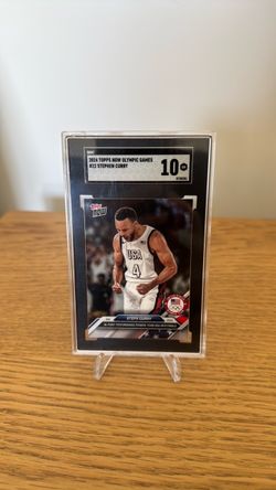2024 Topps Now Stephen Curry Olympic Games SGC 10