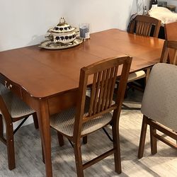 Dining table and chairs