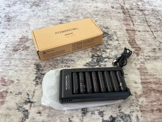 Powerowl ZN825E 8-Bay Battery Charger with AA Batteries