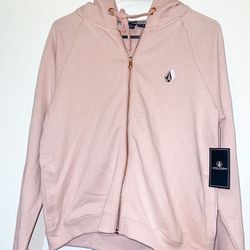 Volcom Pink Moonstoned Zip (Size XS)