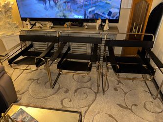 3 Wassily Chairs (silver/black)