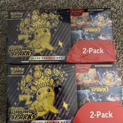 Pokemon Surging Sparks Elite Trainer Box + Booster Bundle 2-Pack