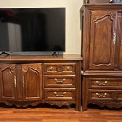 THOMASVILLE Wood Dresser & Armoire Set $400/OBO