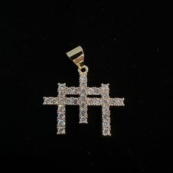 💎 Moissanite 3-Cross Pendant 💎
