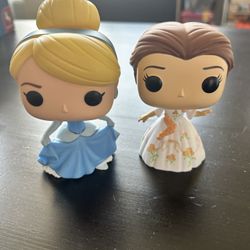 Disney Cinderella and Belle Pop Dolls