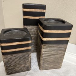 Candle Pillar Decor trio 