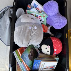 Plushies/books 