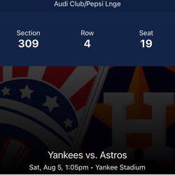 yankees vs Astros tickets 4