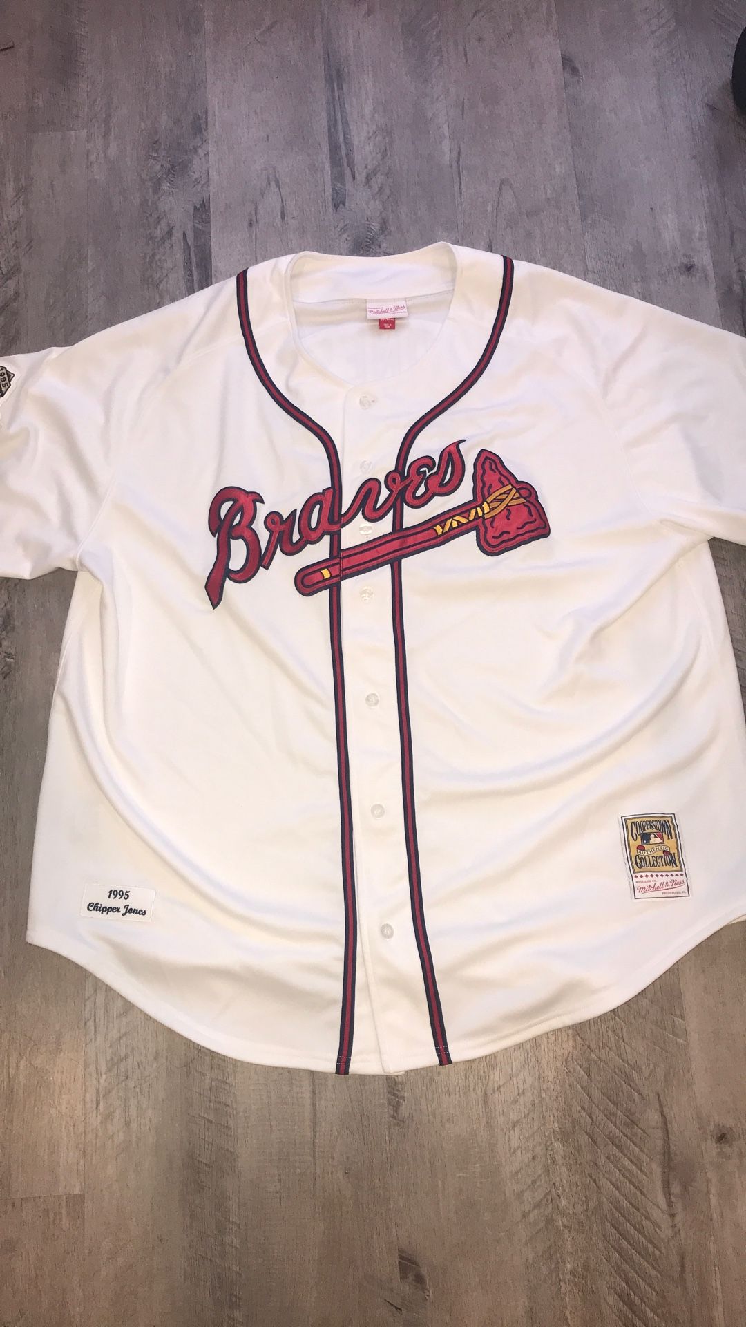 Authentic Chipper Jones 4xL