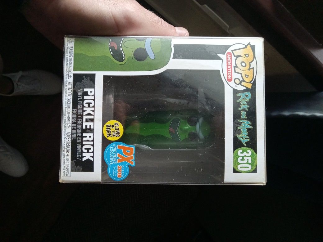 Pickle Rick Funkle Pop! Glows In Dark