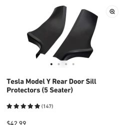 Tesla Model Y Rear Door Sill Protectors