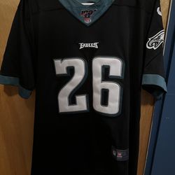 Black miles sanders eagles Jersey