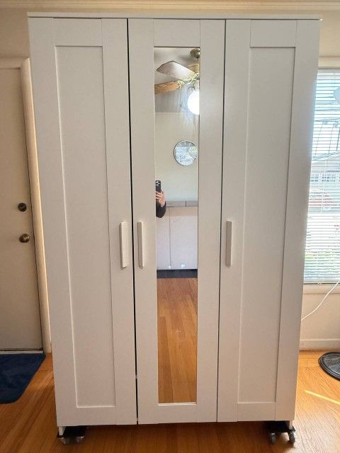 Ikea 3 Door Wardrobe w/ Mirror