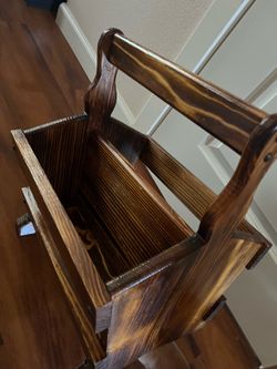Solid wood Organizer for newspapers, magazines, books, or anything else.