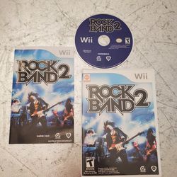 Rock Band 2 for Nintendo wii works with drums and guitar hero