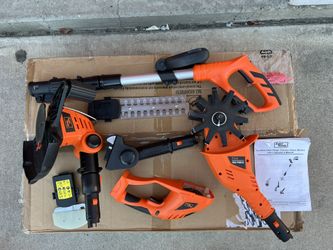 Super Handy Cordless Tiller Hedge Trimmer Grass Shears 3 in 1 Operator
