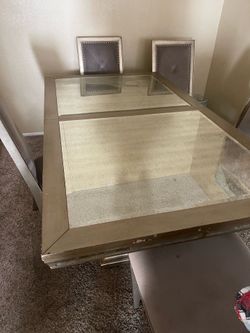 Z gallerie dining table set 6 chairs