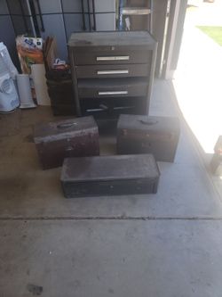 Kennedy machinist tool chests and tools