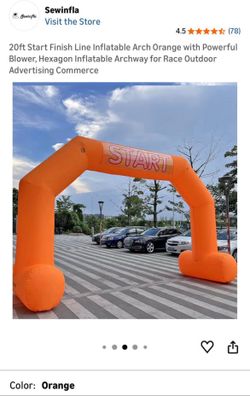 Orange racing arch