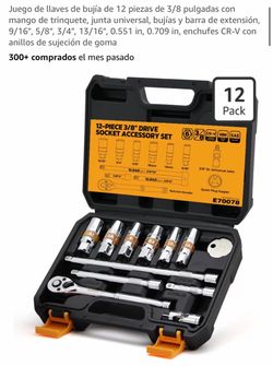 ELEAD 12-Piece 3/8" Drive Socket Accessory Set