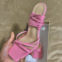 Stiletto heeled strapped sandals 