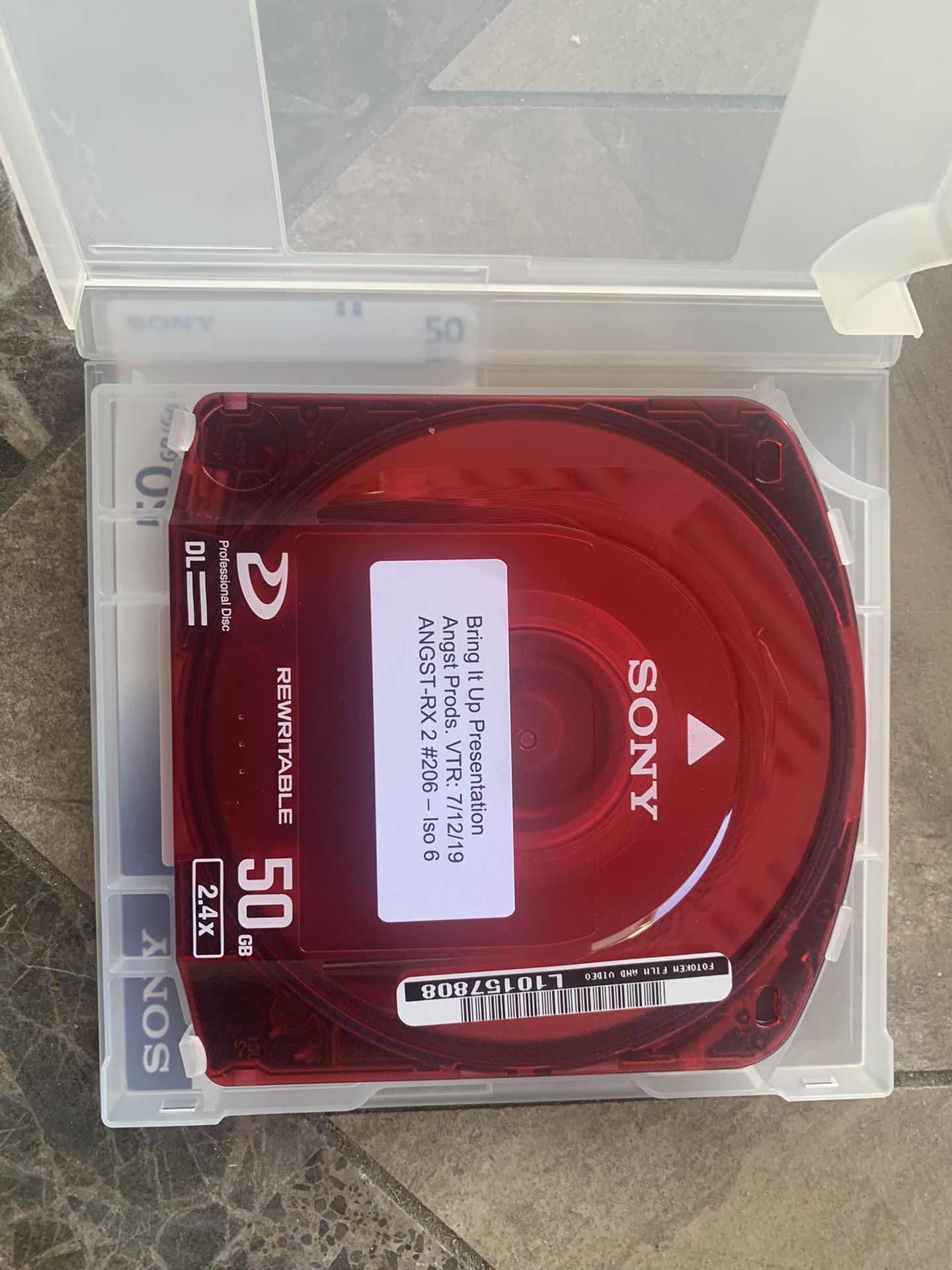 Disc For Professional Video Cameras