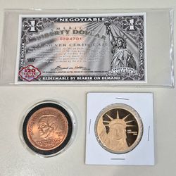 *RARE* 2008 Ron Paul for President Collectible Liberty Dollar and more+
