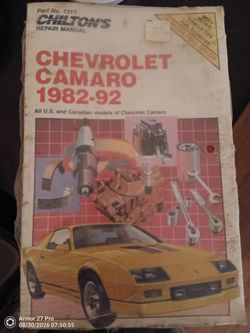 Chilton's Chevrolet Camaro 1982-92 Repair Manual