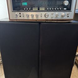 Sansui 9090DB receiver + large vintage speakers set, fully working