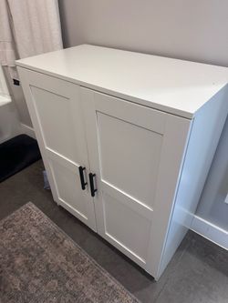 White IKEA cabinet