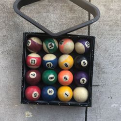Pool table balls full set