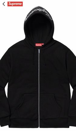 Supreme thermal zip up hoodie size M