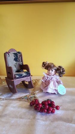 Vintage Wooden Doll chair