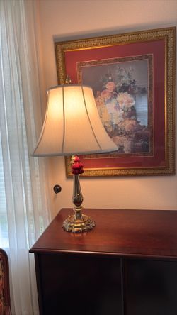 Victorian Era Brass Lamp
