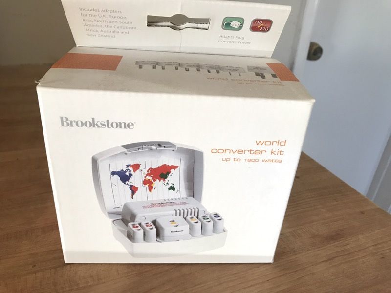 Brookstone world converter kit new