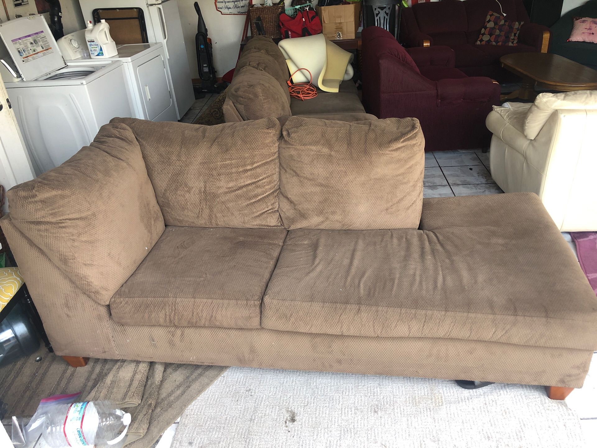 FREE SECTIONAL. ON CURB. FIRST COME