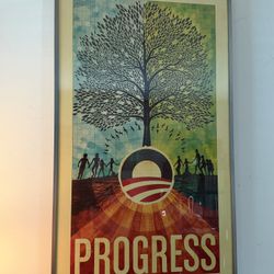 Barack Obama Progress 2008 Scott Hansen Numbered 3150/5000 Campaign Poster