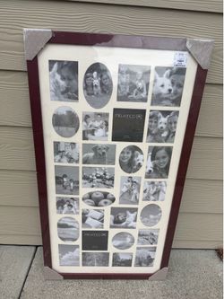 New in Packaging. 20x36 Pretty Red Brown Picture Frame. See my other items for Sale   See Description