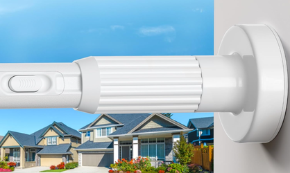 Long Tension Rod 39-144inch White Tension Curtain Rods no Drilling