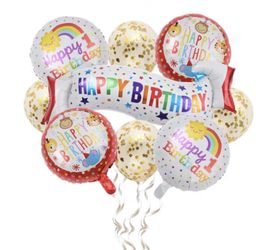 Set 9 Foil And Latex Balloons 