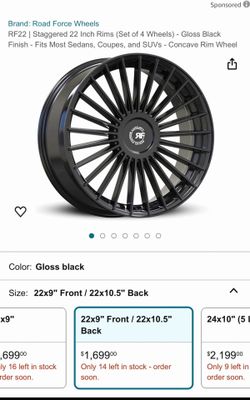 Road Force 22” Wheels Tires included