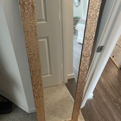 Long Gold Mirror