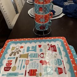 Love Faith And Joy Plate And Cups Set